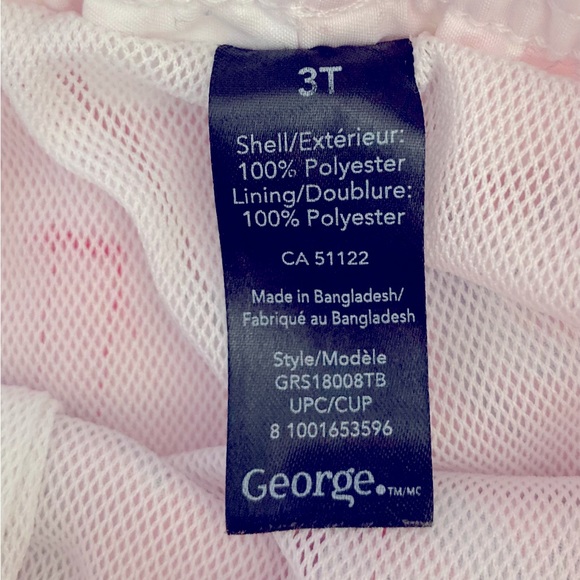 George • Toddler Pink Palm Tree Swim Shorts Swim Trunks Bathing Suit Size 3T - Picture 3 of 4